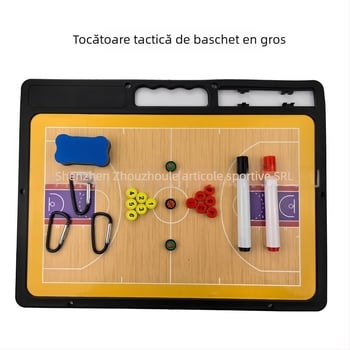 Tablă tactic magnetică pentru baschet, fotbal și volei – tablă de demonstrație ștergibilă, ABS, ambalaj 20 buc., imprimare logo disponibilă