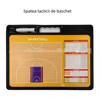 Tablă tactic magnetică pentru baschet, fotbal și volei – tablă de demonstrație ștergibilă, ABS, ambalaj 20 buc., imprimare logo disponibilă