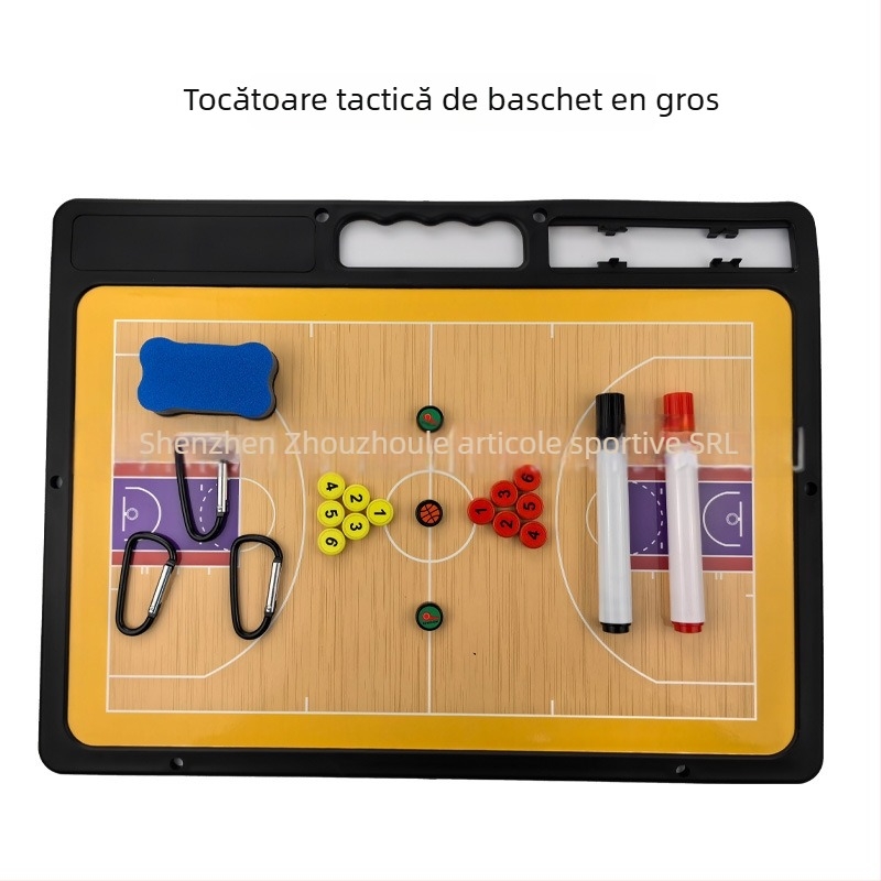 Tablă tactic magnetică pentru baschet, fotbal și volei – tablă de demonstrație ștergibilă, ABS, ambalaj 20 buc., imprimare logo disponibilă