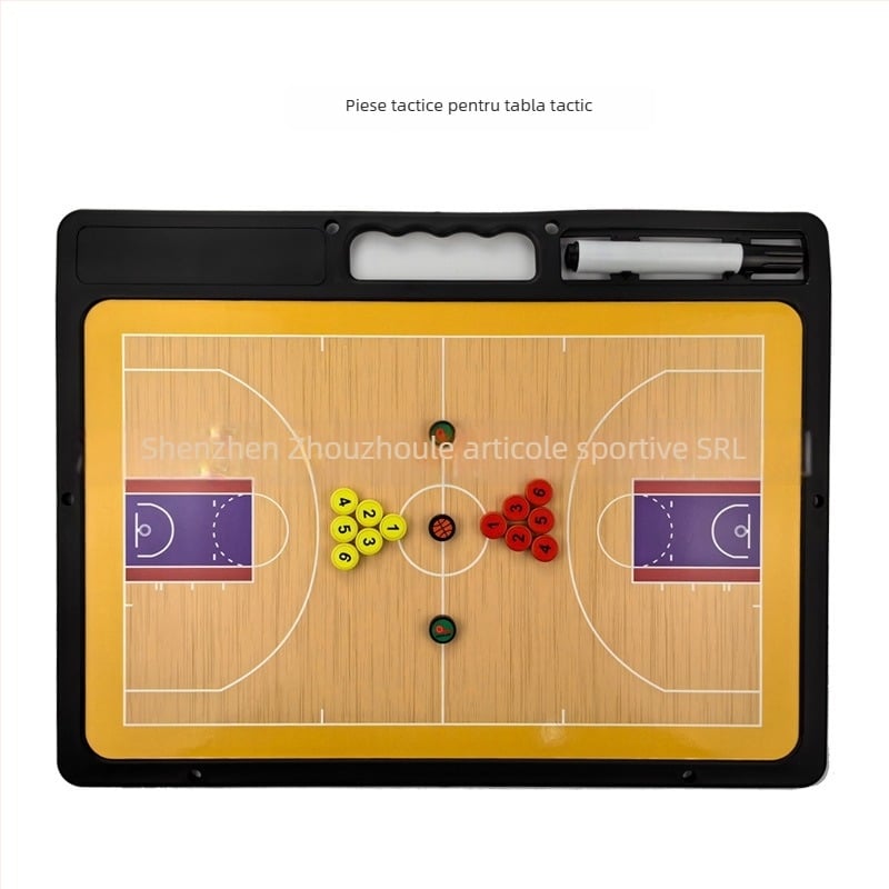 Tablă tactic magnetică pentru baschet, fotbal și volei – tablă de demonstrație ștergibilă, ABS, ambalaj 20 buc., imprimare logo disponibilă