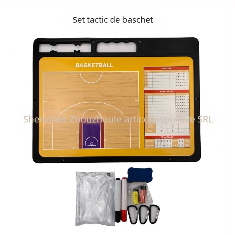 Tablă tactic magnetică pentru baschet, fotbal și volei – tablă de demonstrație ștergibilă, ABS, ambalaj 20 buc., imprimare logo disponibilă