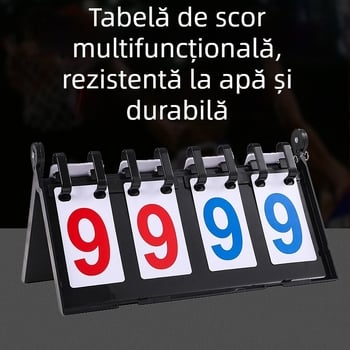 Tablou de scor din ABS, set 22 bucăți, pentru tablă de scor și înlocuire/tablă tactică, pentru diverse sporturi