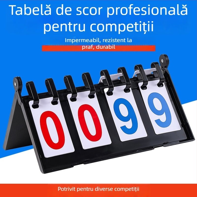 Tablou de scor din ABS, set 22 bucăți, pentru tablă de scor și înlocuire/tablă tactică, pentru diverse sporturi
