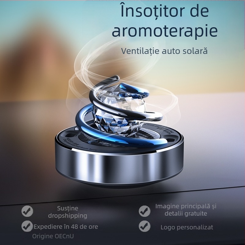 Difuzor de parfum pentru mașină cu suport metalic, montaj pe scaun, aromă oceanică, 50–100 ml