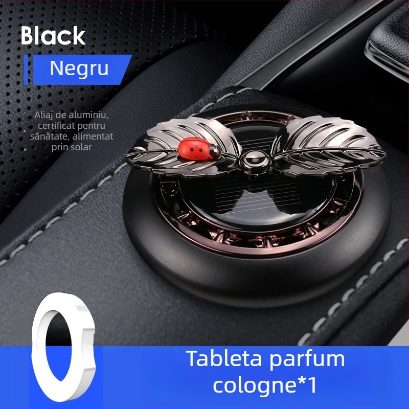 Suport de parfum pentru mașină cu alimentare solară, design rotativ cu floare de măr, pastă de parfum solidă