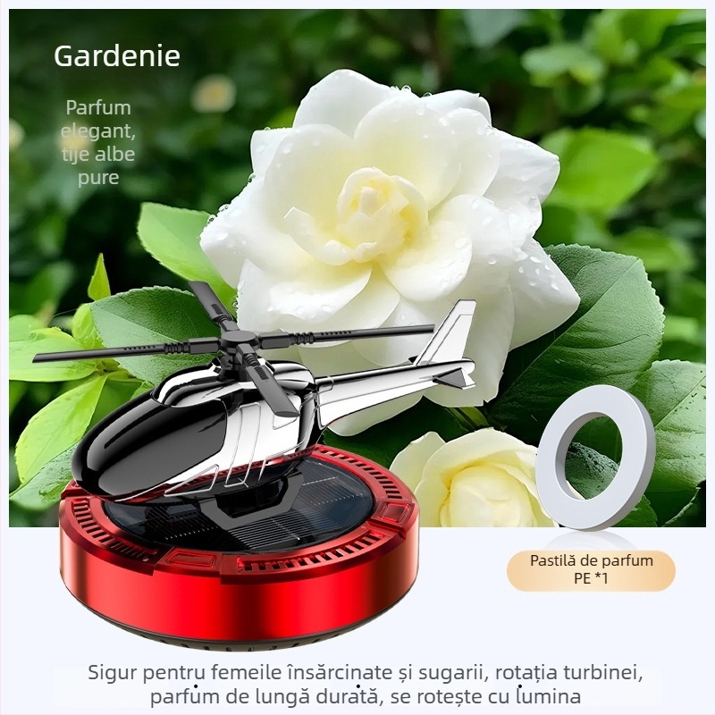 Carlox parfum solar pentru mașină – ornament decorativ, parfum floral cu ambergris, 10–20 ml, montaj pe scaun