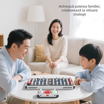 Tabla electronică de șah militară Douzhi – educațională, interacțiune părinte-copil, plastic, model 660130, joc de șah
