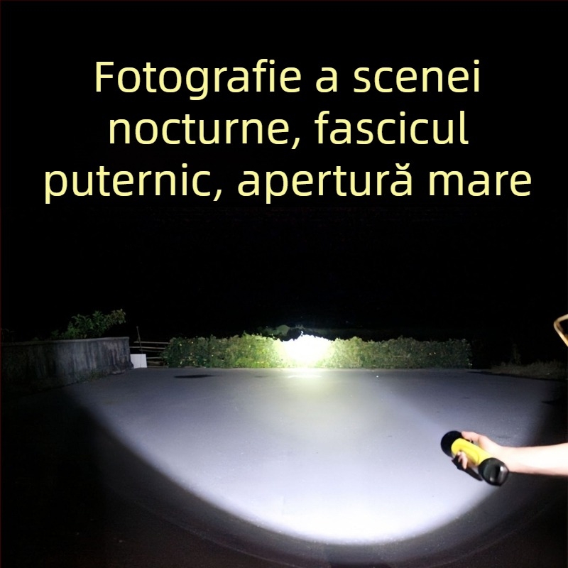 Lanternă de scufundare cu fascicul lung, corp din aliaj de aluminiu și plastic dur, IPX8 impermeabil, versiune plutitoare Q10