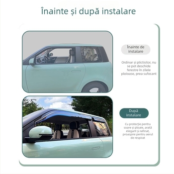 Protecție de ploaie pentru geamul mașinii – aliaj + diamant, compatibil cu Changan Lumin