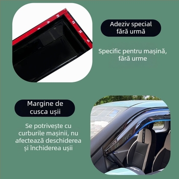 Protecție de ploaie pentru geamul mașinii – aliaj + diamant, compatibil cu Changan Lumin