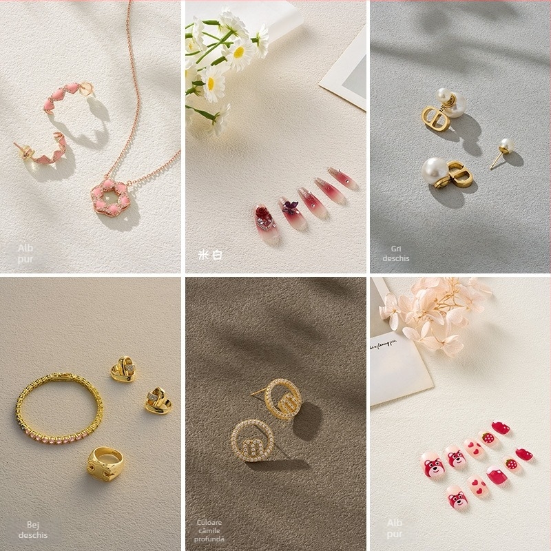 Fundal texturat mat pentru fotografie – bijuterii, still life și transmisie live.