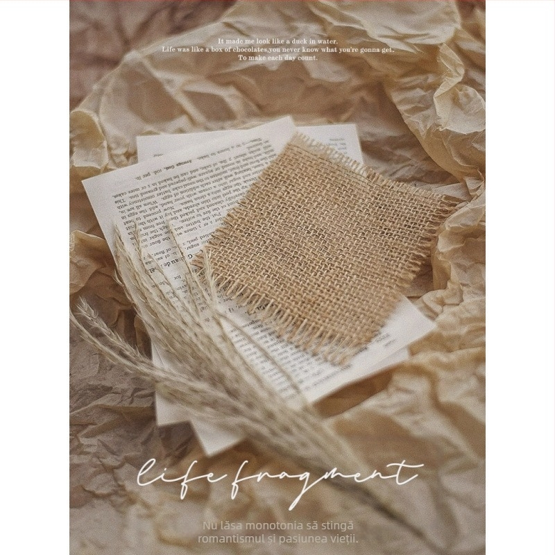 Accesorii fotografice – stil retro, ornamente decorative pentru fundal (Brand: Shouqing; Materiale: cânepă și hârtie; Tip: ornamente decorative pentru fundal)