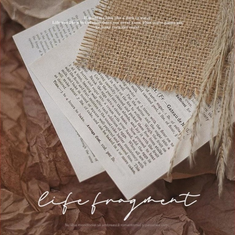 Accesorii fotografice – stil retro, ornamente decorative pentru fundal (Brand: Shouqing; Materiale: cânepă și hârtie; Tip: ornamente decorative pentru fundal)
