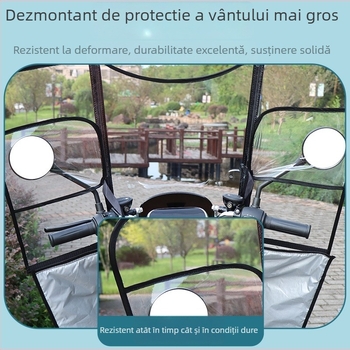 Parbriz pentru vehicule electrice – protecție împotriva ploii, îngroșat și consolidat, transparent de înaltă definiție