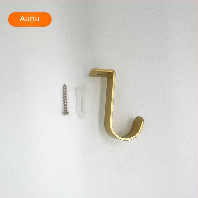 Suport pentru șină de perdea, cu brațe dublu curbate, din fier, stil modern minimalist, potrivit pentru toate tipurile de perdele