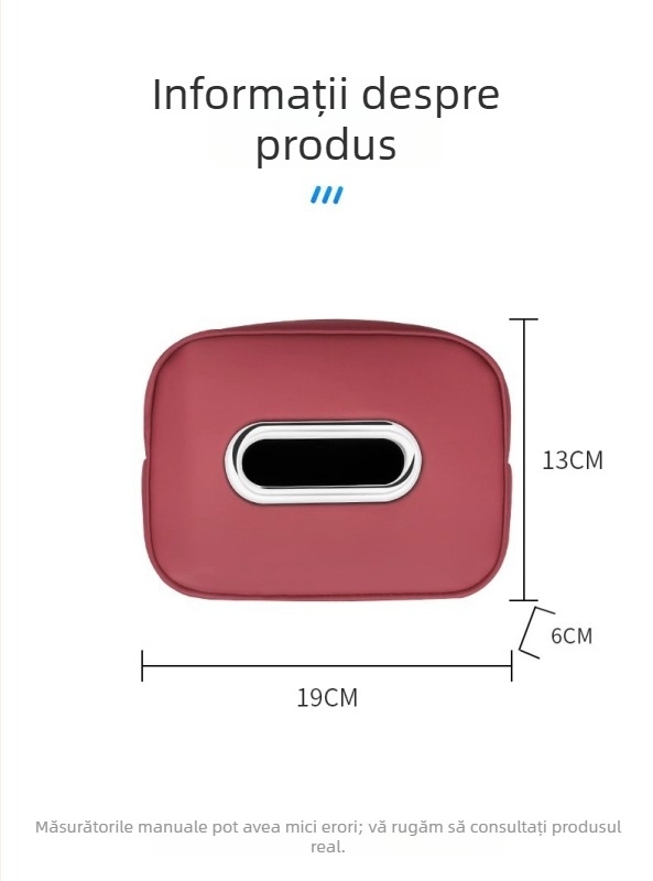 Cutie pentru șervețele Mercedes-Benz — accesorii interioare din piele pentru E-Class, E300A-Class, C-Class, GLC/GLB