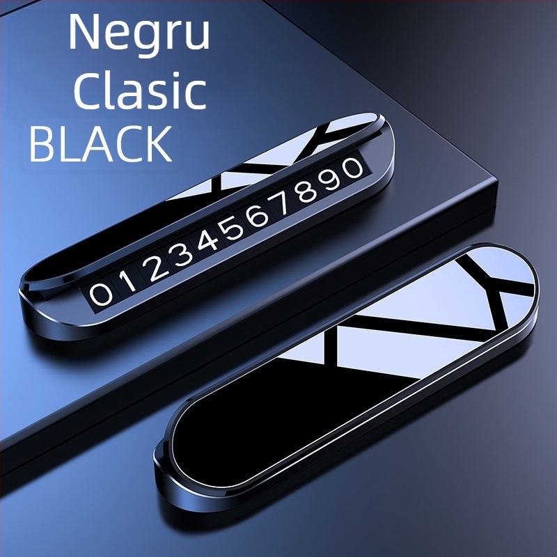 Placă de parcare temporară pentru mașină cu logo personalizat, plastic, model V4, imprimare logo disponibil, tip ascuns