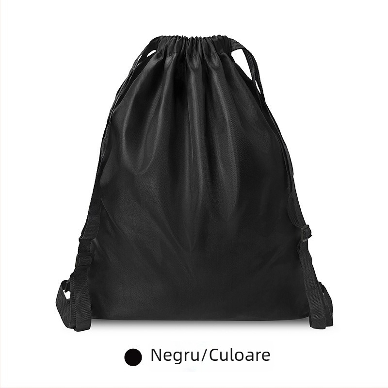 Rucsac sport cu șnur, capacitate mare, material Oxford, curele curbate, căptușeală din pânză, potrivit pentru sporturi cu mingi
