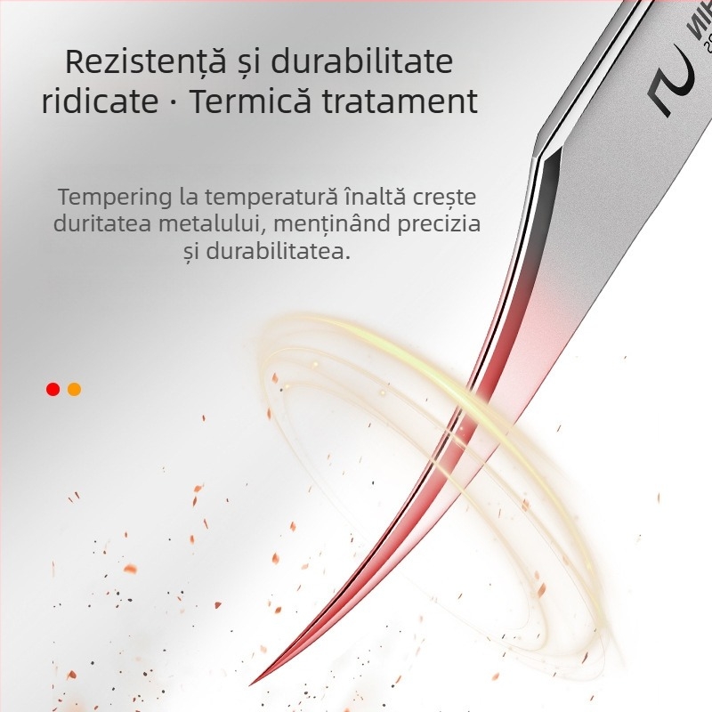 Set de unelte pentru acnee din oțel inoxidabil: clipsuri pentru puncte negre și ace pentru acnee