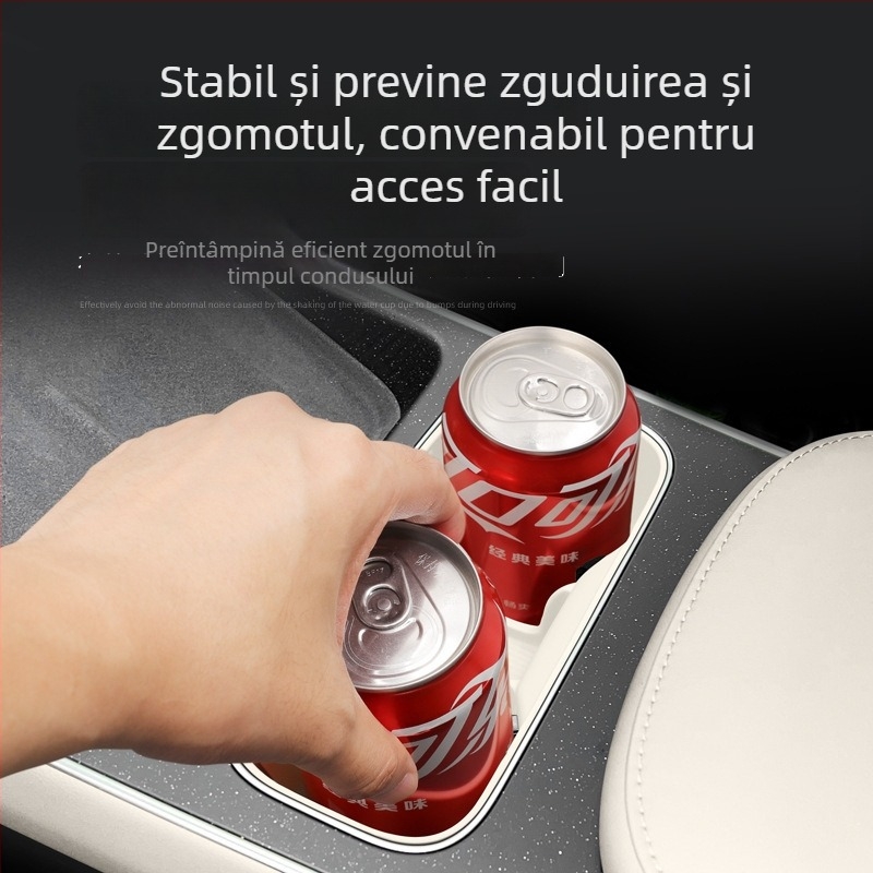 Covoraș silicon pentru suportul de pahare din consola centrală, compatibil cu 25 modele NIO ET5/ET5T – anti-derapant, accesorii interioare auto, greutate 150 g