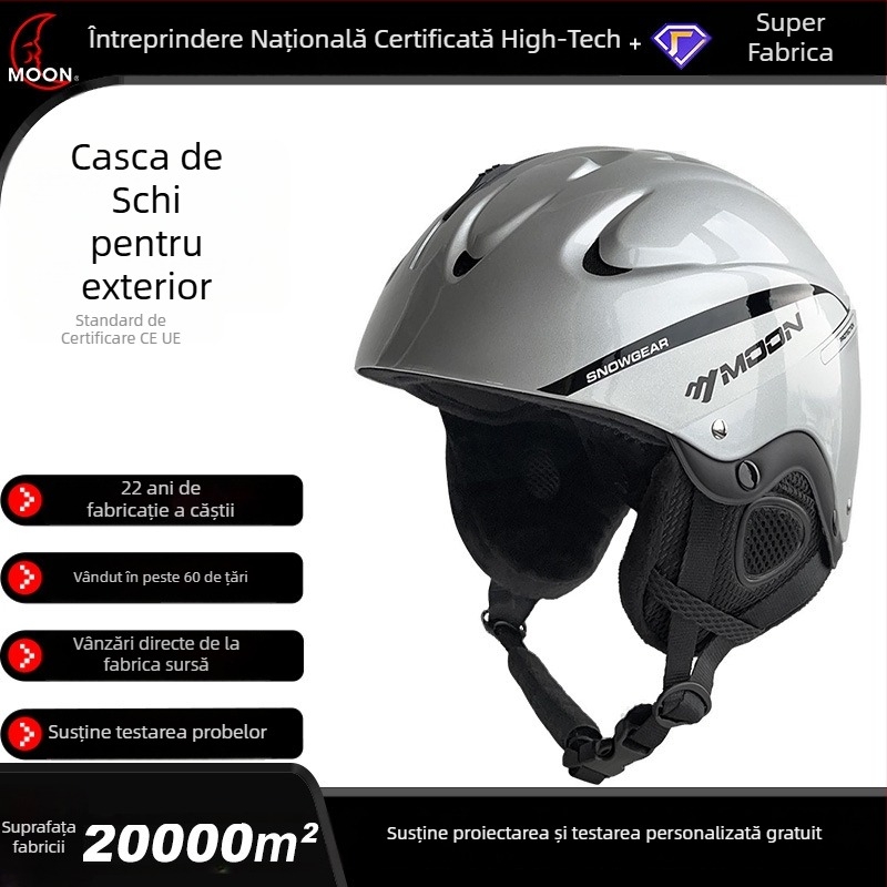 MOON Cască pentru echitație – Unisex adulți, Cască semi-șarjă, ABS+EPS, Model MS86-F