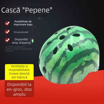 Cască pentru copii pentru ciclism și patinaj cu model pepene