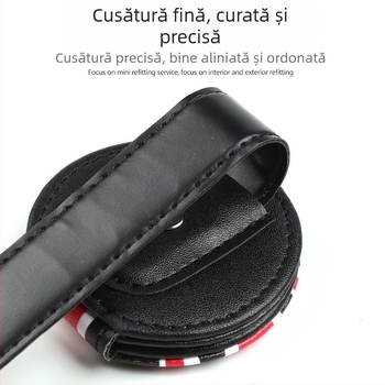 Clip pentru ochelari pentru vizor auto, din PU piele, compatibil BMW Mini