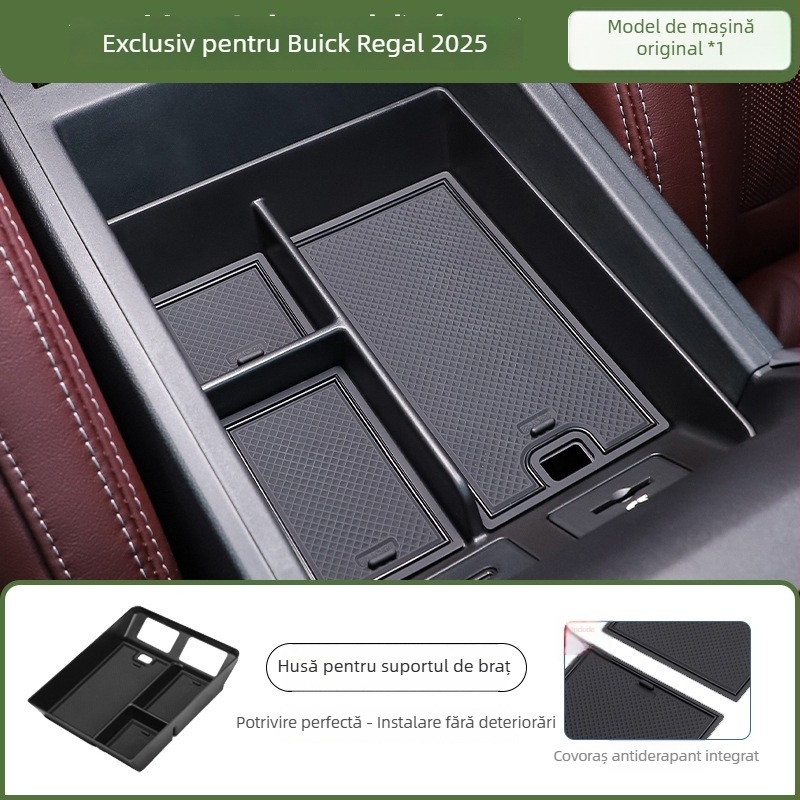 Pad din silicon pentru încărcare wireless în consola centrală Buick LaCrosse – accesorii interioare, compatibil cu 26 de modele, imprimare a logo-ului