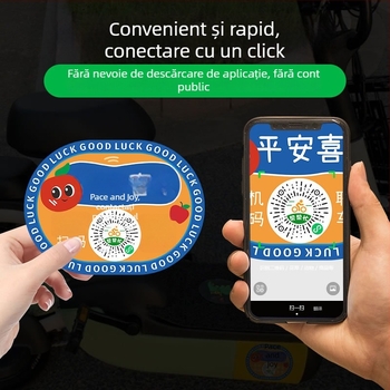 Autocolant reflectorizant în stil QR Code pentru semn de parcare temporar pentru mașini electrice și motociclete