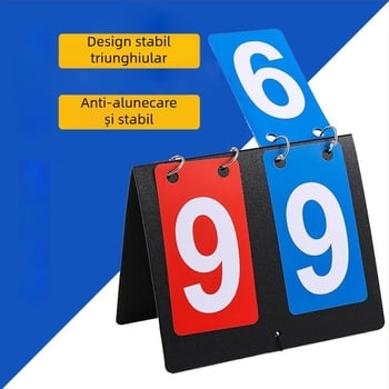 Tabelă de scor PVC, logo personalizabil, potrivită pentru tenis de masă, baschet, biliard și volei