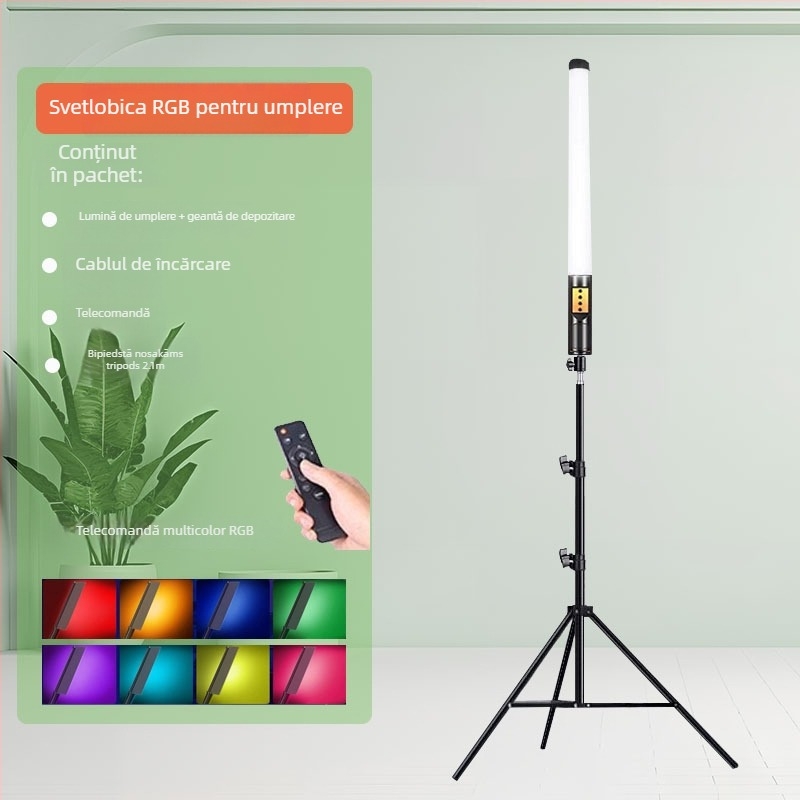 HM-BD Lumină portabilă pentru fotografie — pentru fotografie în exterior, LED 10W, alimentare prin interfața Type-C