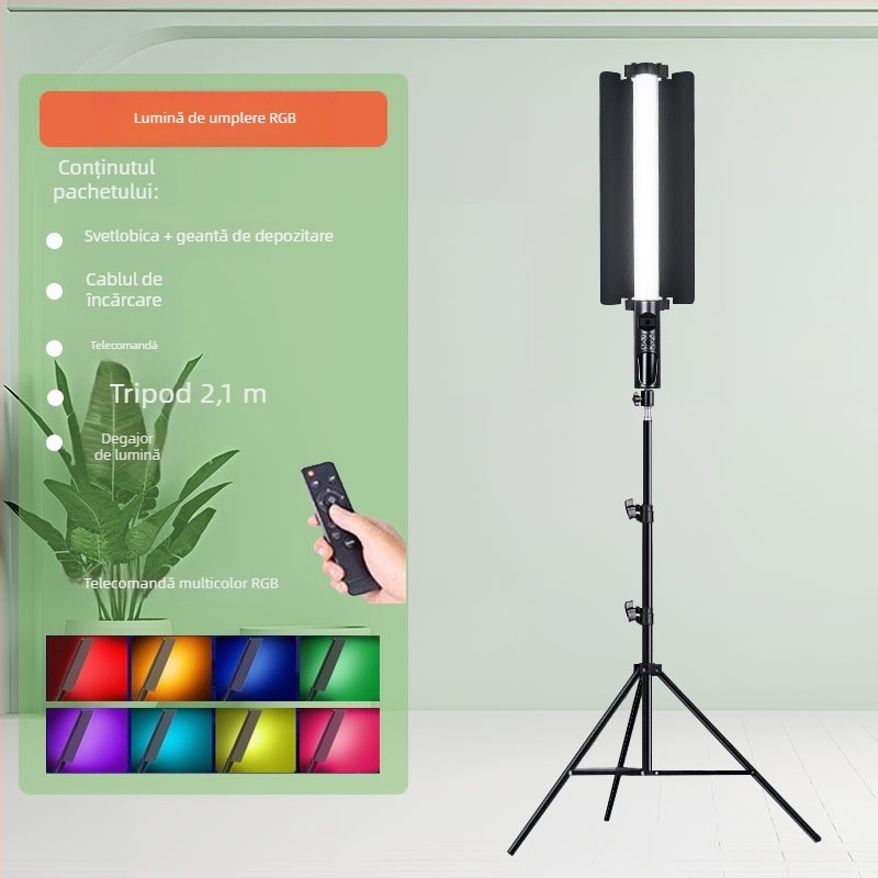 HM-BD Lumină portabilă pentru fotografie — pentru fotografie în exterior, LED 10W, alimentare prin interfața Type-C