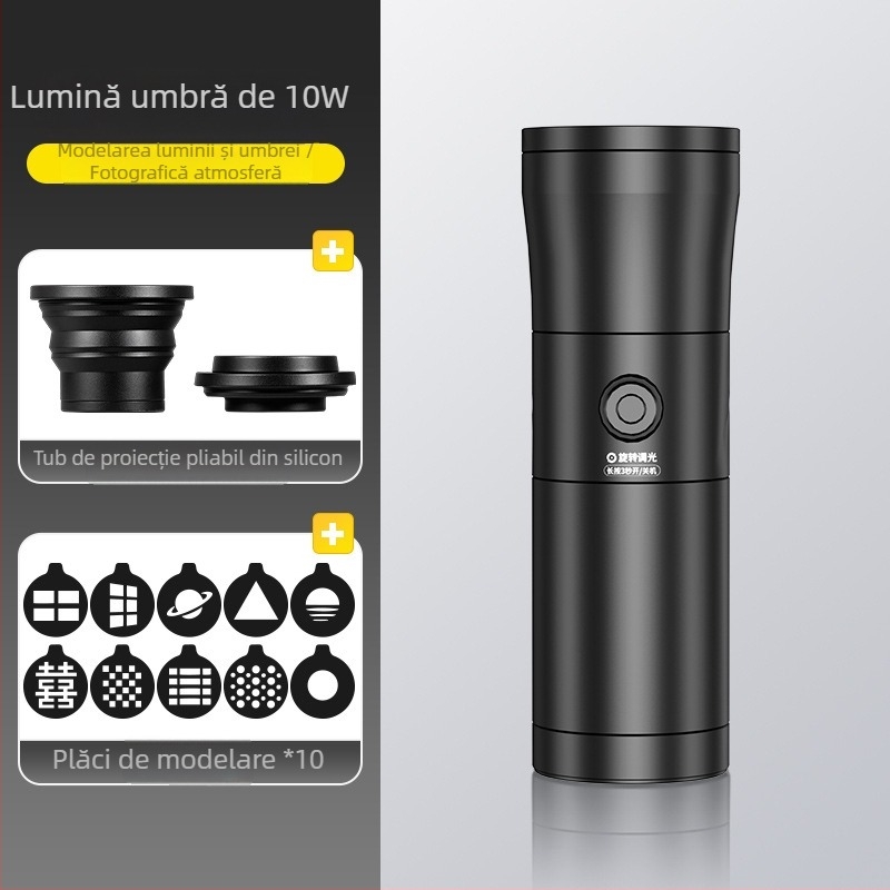 Lumină de umplere mini pentru streaming live Yu guang, 10W, Type-C 5V-2A, 5500–5600K, iluminare LED portabil