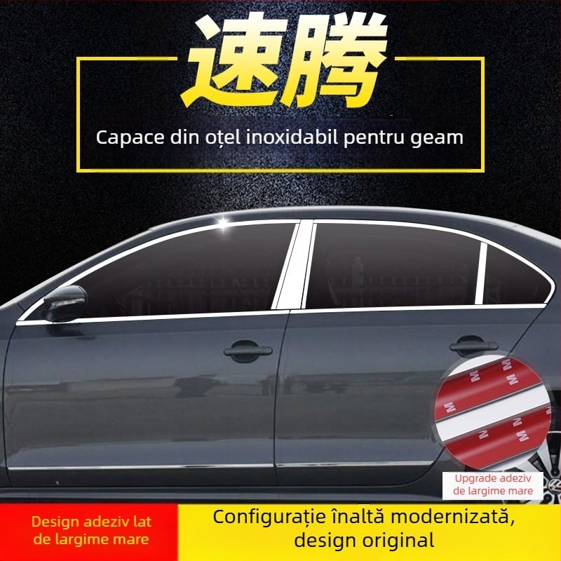 Bandă decorativă din oțel inoxidabil pentru VW Sagitar