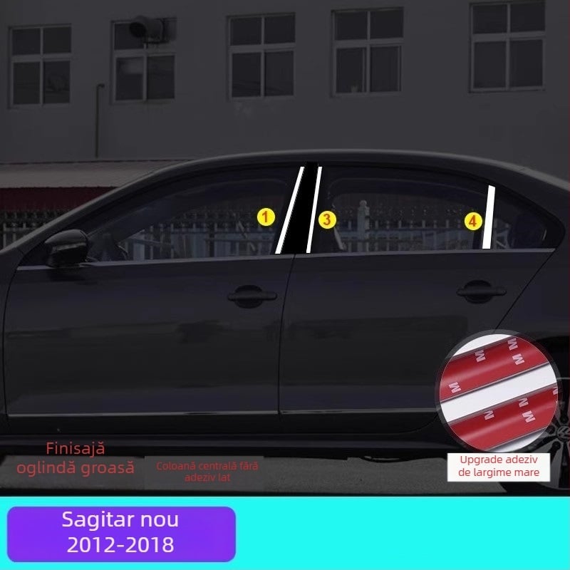 Bandă decorativă din oțel inoxidabil pentru VW Sagitar