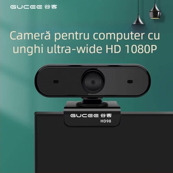 Camera web HD cu microfon încorporat, senzor de 8 MP, rezoluție 640x480, 30 FPS, USB, fără driver