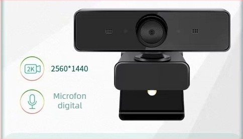 Camera web HD cu microfon încorporat, senzor de 8 MP, rezoluție 640x480, 30 FPS, USB, fără driver