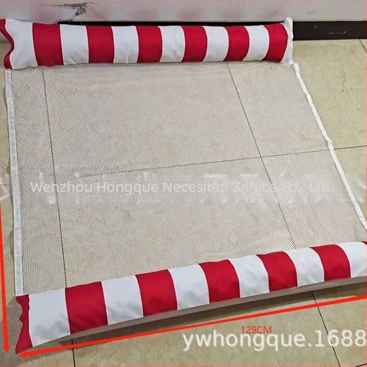 Lounge plutitor dublu din PVC cu plasă pentru apă