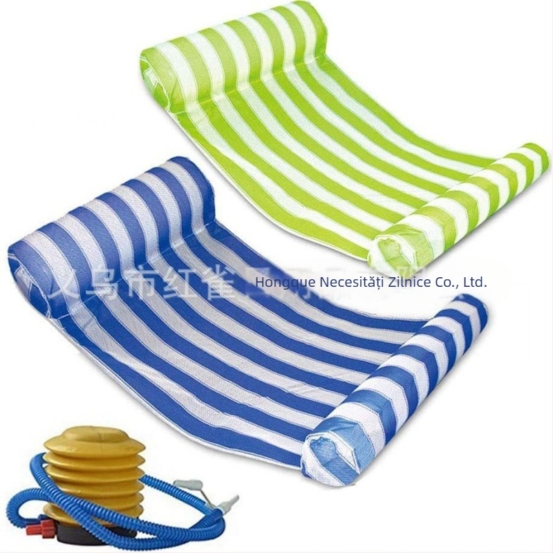 Lounge plutitor dublu din PVC cu plasă pentru apă