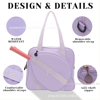 Geantă pentru rachete pickleball — material Oxford, brand XINGNAN; potrivită pentru pickleball, tenis de masă, badminton și alte sporturi cu mingi