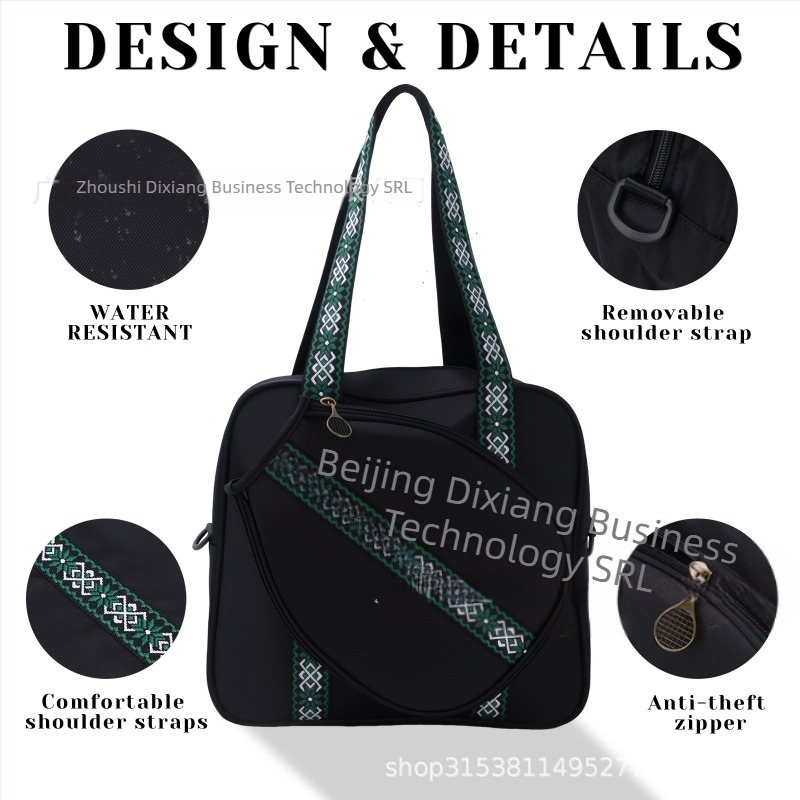 Geantă pentru rachete pickleball — material Oxford, brand XINGNAN; potrivită pentru pickleball, tenis de masă, badminton și alte sporturi cu mingi