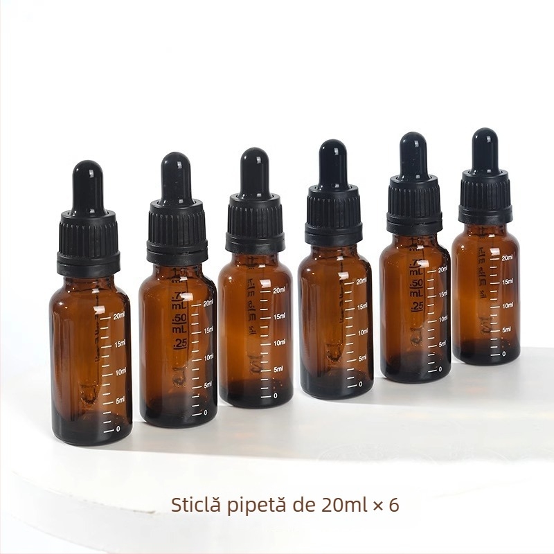 Pengyi sticlă de sticlă cu roller, protejată de lumină, pentru uleiuri esențiale, conținut net 10, portabil