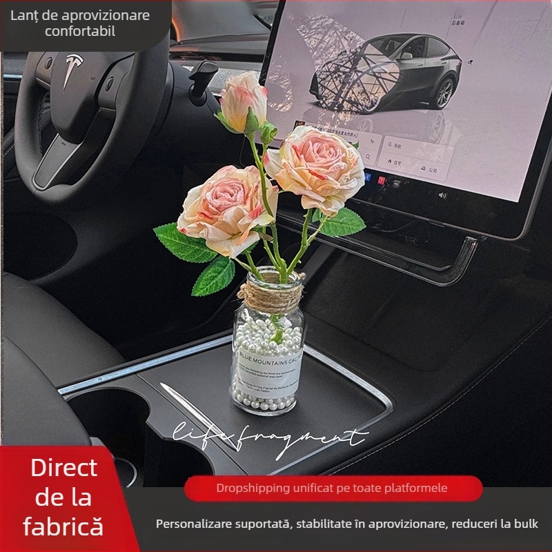 Ornament auto din sticlă – stil modern, marca Create wu, pentru decor interior.