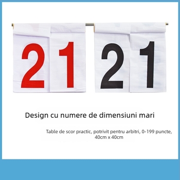 Panou de scor din oțel inoxidabil pentru baschet și fotbal, pe bază de podea, cu mecanism flip, marca OME