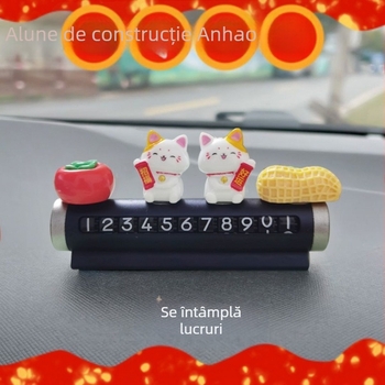 Placă metalică pentru parcare auto cu afișaj digital și număr de telefon, suport decorativ pentru mașină, tip ascuns