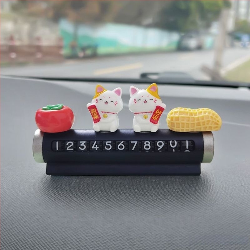 Placă metalică pentru parcare auto cu afișaj digital și număr de telefon, suport decorativ pentru mașină, tip ascuns