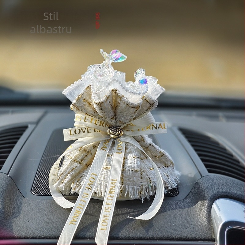 Buchet din textil pentru aromaterapie, decor interior pentru mașină – Stil modern