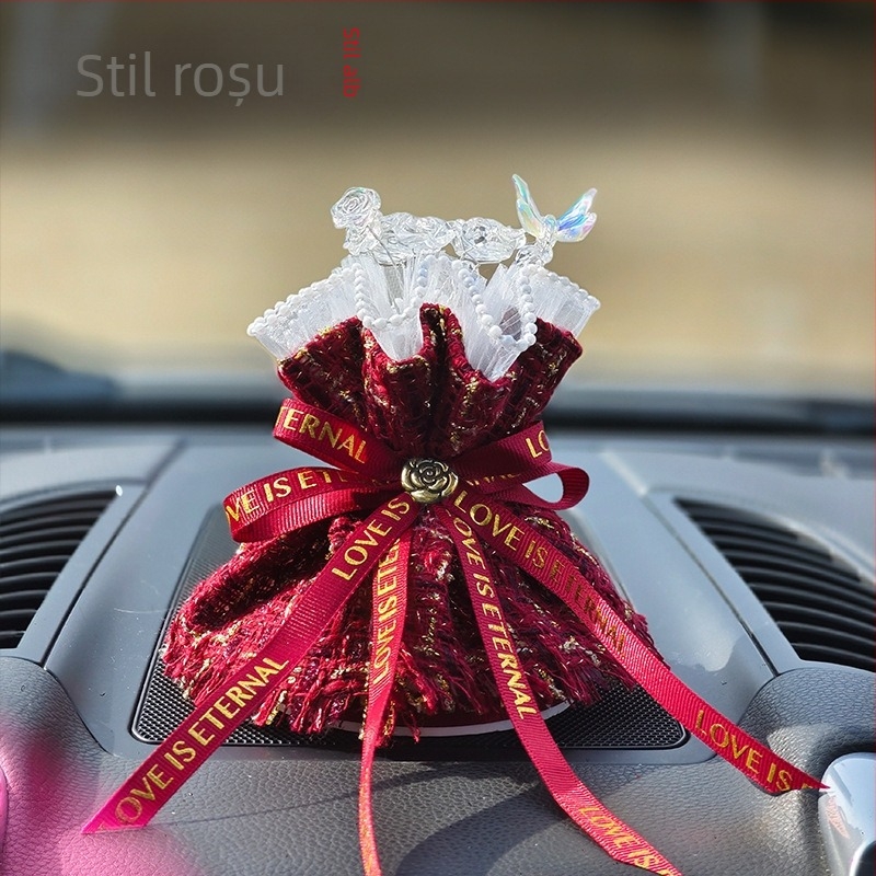 Buchet din textil pentru aromaterapie, decor interior pentru mașină – Stil modern