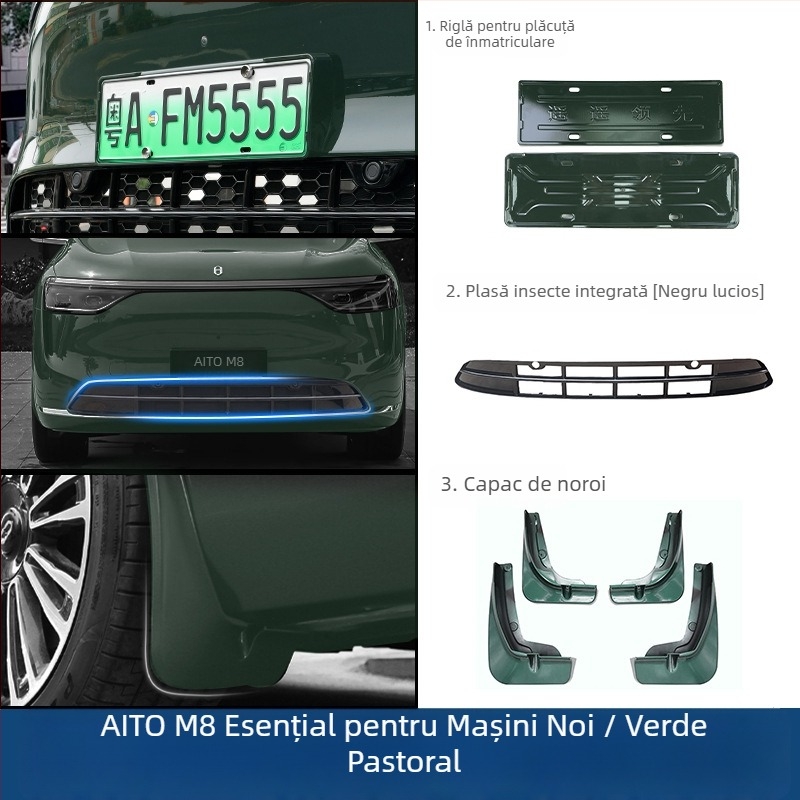 Control ze ABS plastic aripă de noroi pentru Wenjie M8 – aripa de noroi pentru roata din față, compatibilă cu Ask the World M8