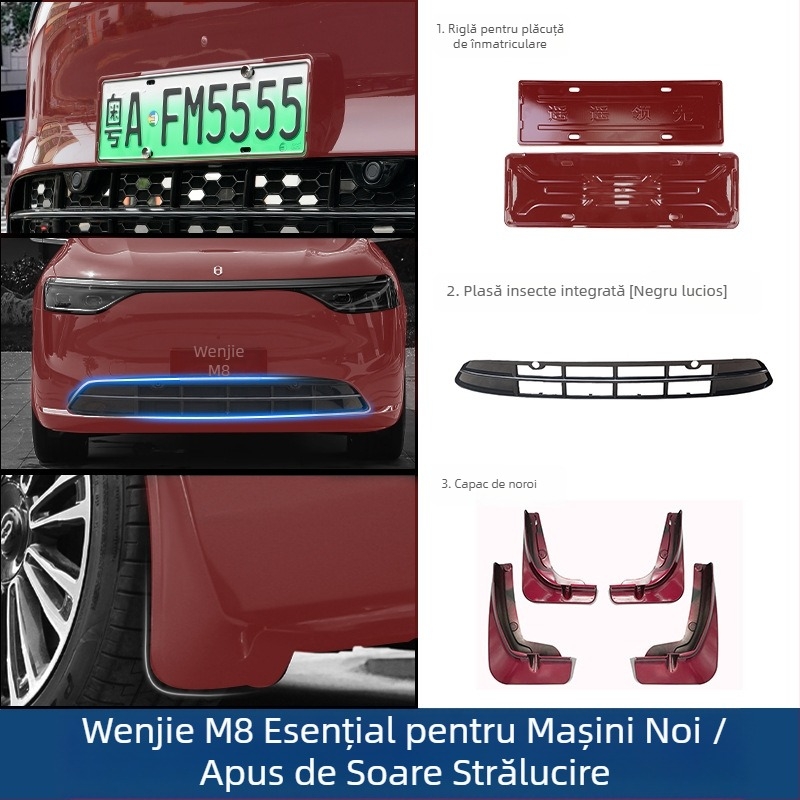 Control ze ABS plastic aripă de noroi pentru Wenjie M8 – aripa de noroi pentru roata din față, compatibilă cu Ask the World M8